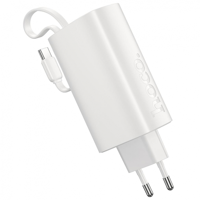 Baterie Externa HOCO J148 2in1, 5000mAh, 20W, PD, 2 x USB-C, Alba