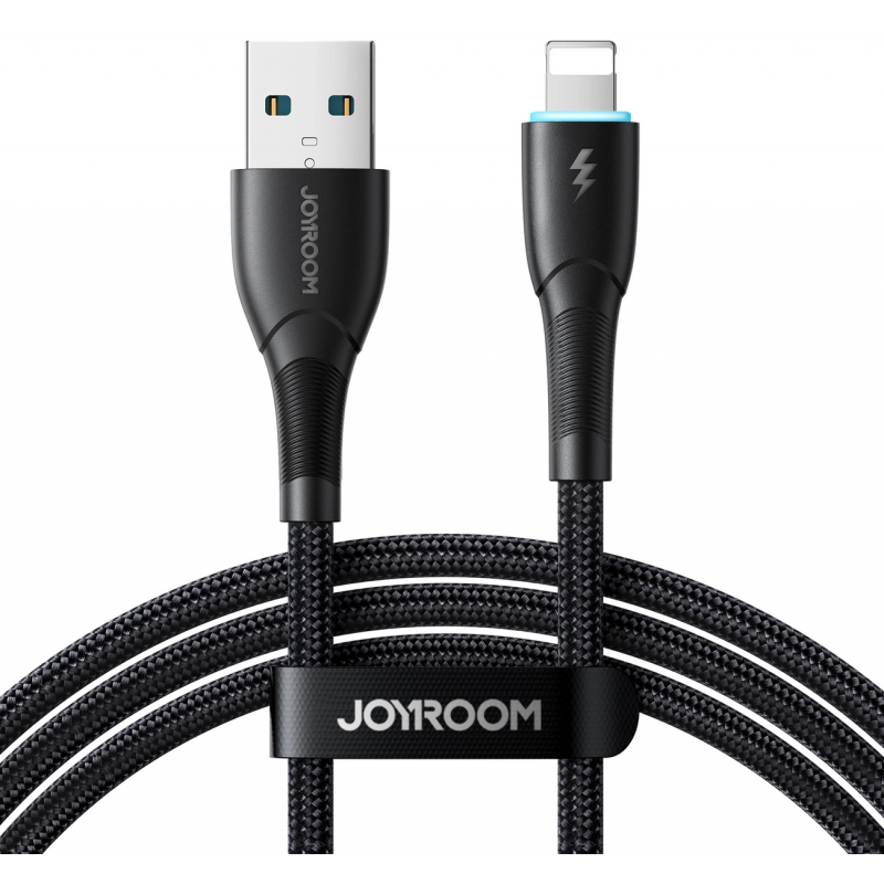 Cablu Date si Incarcare USB-A - Lightning Joyroom SA32-AL3, 18W, 1m, Negru