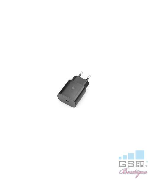 Incarcator Original Samsung Super Fast Charging 25W EP-TA800EBE USB-C Negru