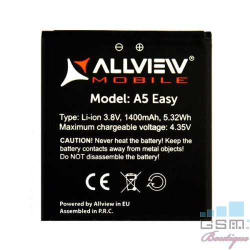 Baterie Acumulator Allview A5 Easy  Li-Ion 3.8V 1400 mAh 5.32Wh