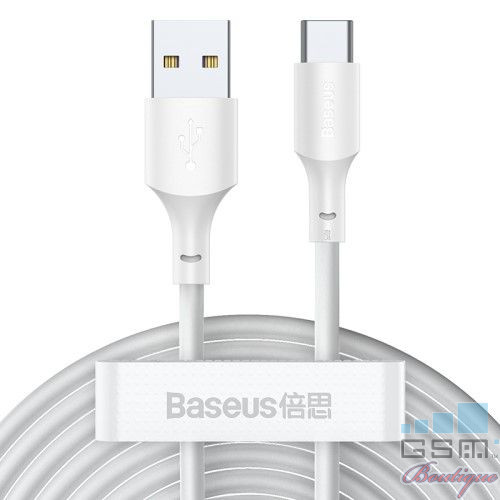 Cablu Date Si Incarcare USB Type C 1,5m BASEUS Alb