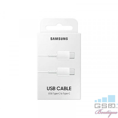 Cablu Date Si Incarcare USB Type C - USB Type C Alb