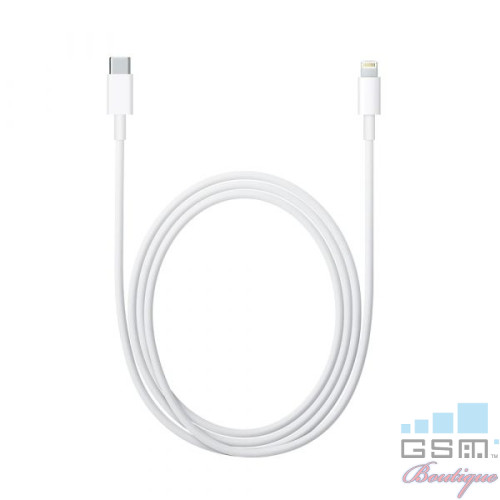 Cablu de date Apple Lightning - USB Type C, 1m, Alb