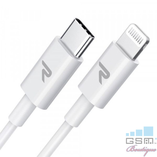 Cablu de date USB C-lightning Apple iPhone alb