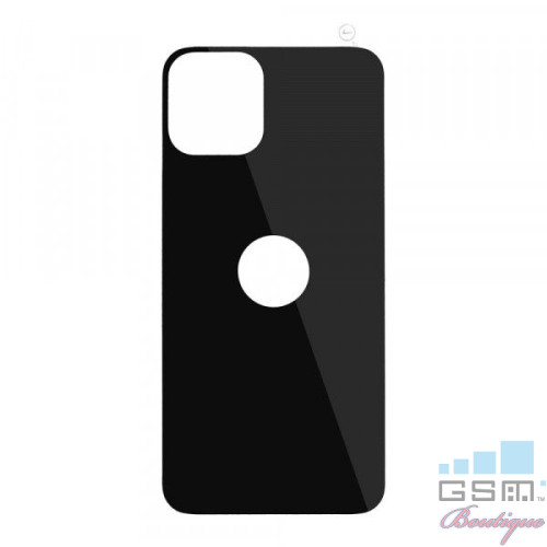 Folie de protectie Tempered Glass pentru Spate iPhone 11 Neagra