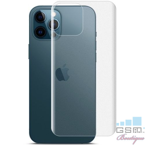 Folie Protectie Spate Hydrogel iPhone 12 Pro Transparenta