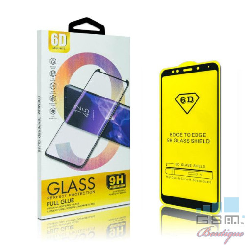 Folie protectie Sticla 6D, Full Glue Apple iPhone XS Max, black