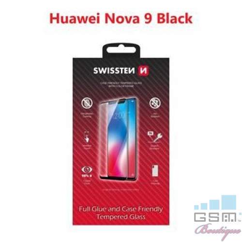 Folie Protectie Sticla Huawei Nova 9 Acoperire Completa Neagra