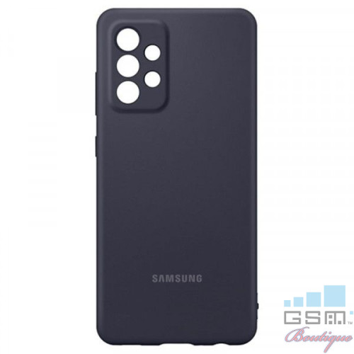 Husa de protectie Samsung A52 Silicone Cover A52, Black