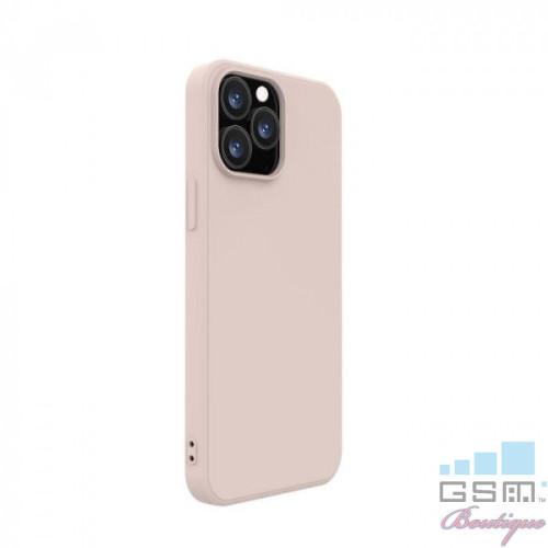 Husa iPhone 13 Pro Lemontti Silicon Soft Slim Pink Sand