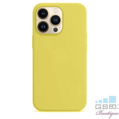 Husa Telefon iPhone 13 Pro Silicon Yellow