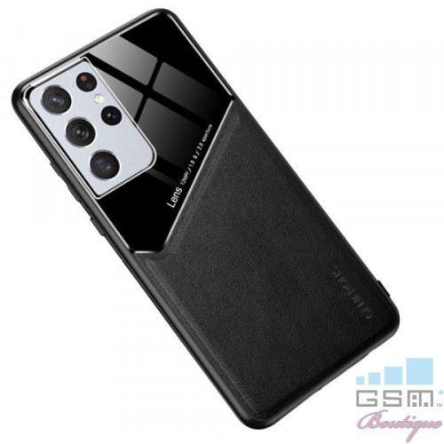 Husa Telefon Samsung Galaxy S21 Ultra 5G Dura Compatibila Cu Suport Magnetic Neagra