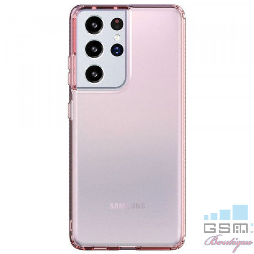 Husa Telefon Samsung Galaxy S21 Ultra 5G TPU Roz