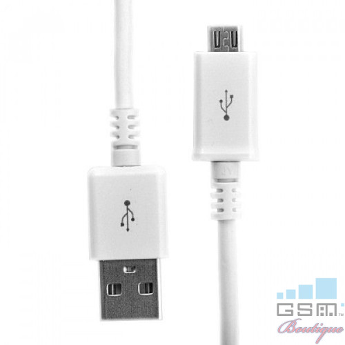 Procell Cablu USB MicroUSB Alb (1m)