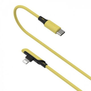 Baseus Cablu Colourful Elbow Lightning la Type-C Yellow (1.2m, 18W, PD)
