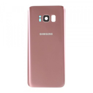 Capac Baterie Samsung Galaxy S8 G950 Cu Ornament Camera Roz Auriu