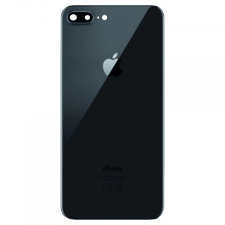Capac Baterie Spate iPhone 8 Plus Cu Ornament Camera Negru