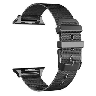 Curea Apple Watch Series /5/4 44mm / Series 3 2 1 Watch 42mm Metalica Neagra