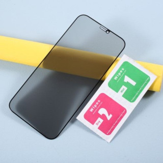 Folie Protectie Sticla iPhone 12 Pro Max Acoperire Completa Anti Spy Neagra