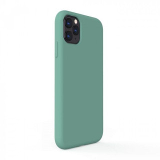 Lemontti Husa Liquid Silicon iPhone 11 Pro Forest Green (protectie 360°, material fin, captusit cu microfibra)