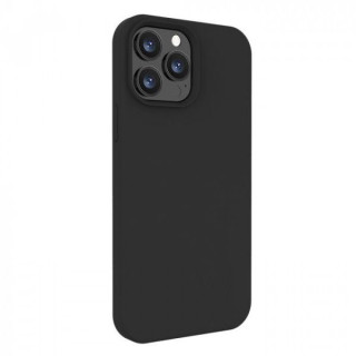 Lemontti Husa Liquid Silicon iPhone 13 Pro Black (protectie 360°, material fin, captusit cu microfibra)