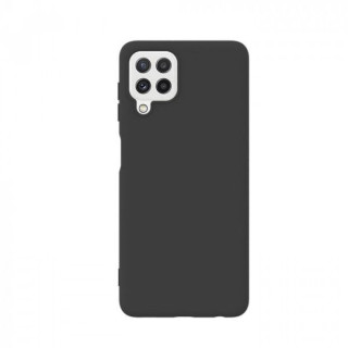 Lemontti Husa Silicon Soft Slim Samsung Galaxy A22 4G Black (material mat si fin, captusit cu microfibra)