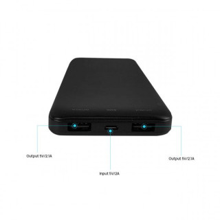 Power Bank Devia Smart Speed Series Dual USB 10.000 mAh Black