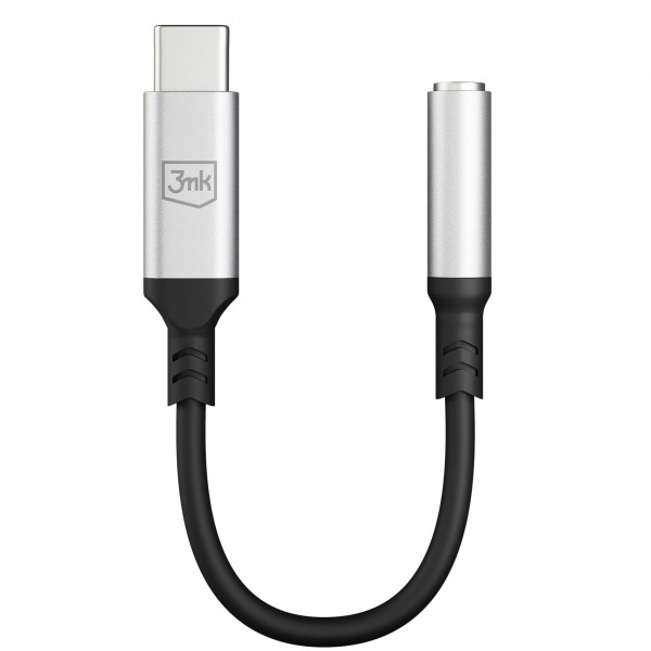 Adaptor Audio USB-C - 3.5mm 3MK, Argintiu