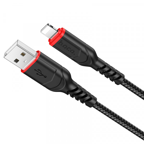 Cablu Date si Incarcare USB-A - Lightning HOCO X59 Victory, 18W, 1m, Negru