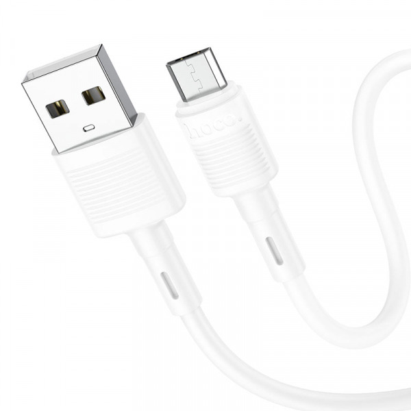Cablu Date si Incarcare USB-A - microUSB HOCO X83 Victory, 18W, 1m, Alb