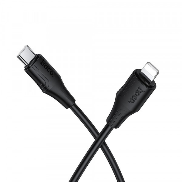 Cablu Date si Incarcare USB-C - Lightning HOCO X124, 27W, 1m, Negru