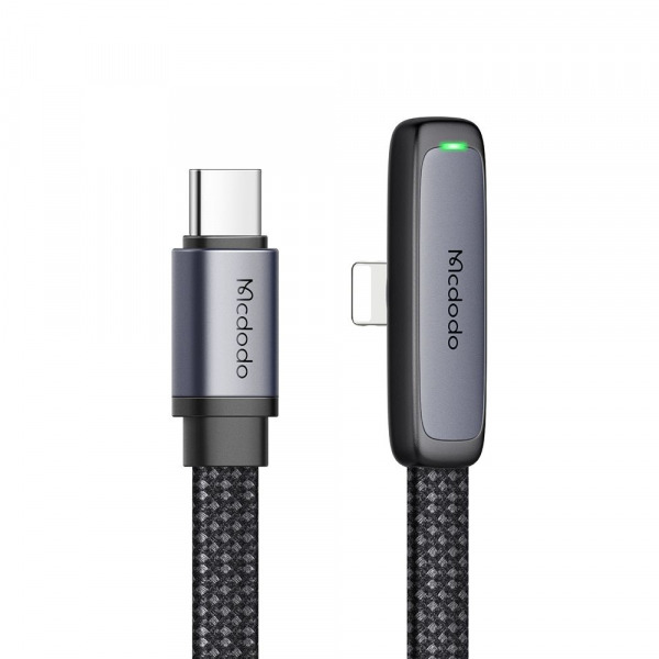 Cablu Date si Incarcare USB-C - Lightning McDodo CA-3350 Angled, 36W, 1.2m, Negru