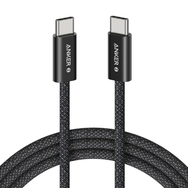 Cablu Date si Incarcare USB-C - USB-C Anker Zolo, 240W, 1.8m, Negru A8060H12
