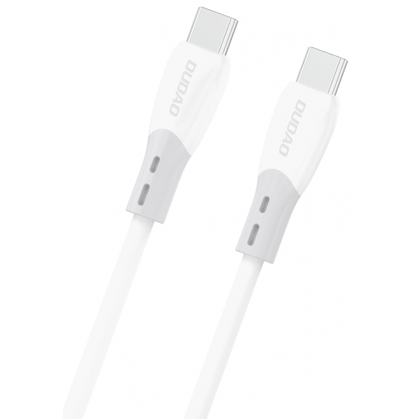 Cablu Date si Incarcare USB-C - USB-C Dudao L25SC, 60W, 1m, Alb