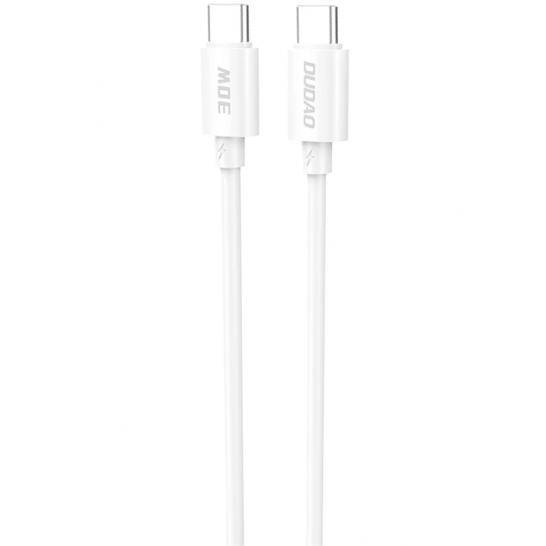 Cablu Date si Incarcare USB-C - USB-C Dudao L4C, 30W, 2m, Alb