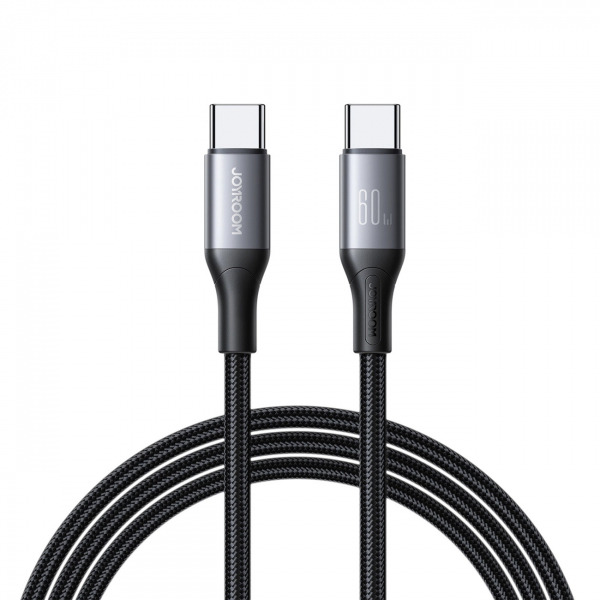 Cablu Date si Incarcare USB-C - USB-C Joyroom S-A28 Flash, 60W, 2m, Negru