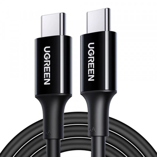 Cablu Date si Incarcare USB-C - USB-C UGREEN US300 (80371), 100W, 1m, Negru