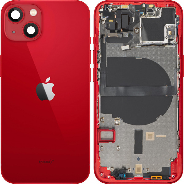Capac Baterie Apple iPhone 13, Cu Carcasa Mijloc, Rosu, Swap Premium