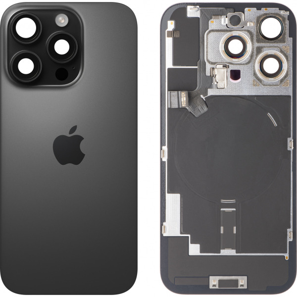 Capac Baterie Apple iPhone 16 Pro, Negru (Black Titanium), Swap Premium
