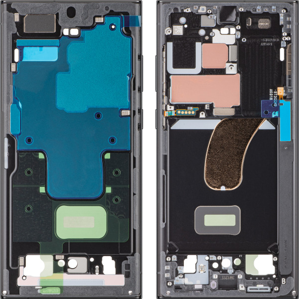 Carcasa Mijloc Samsung Galaxy S23 Ultra S918, Neagra (Graphite), Service Pack GH96-15833E