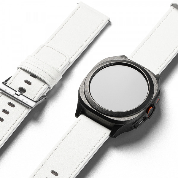 Curea Ringke One Basic Bold pentru Fossil Watch / Mobvoi Watch / Suunto Watch Series, 24mm, Alba