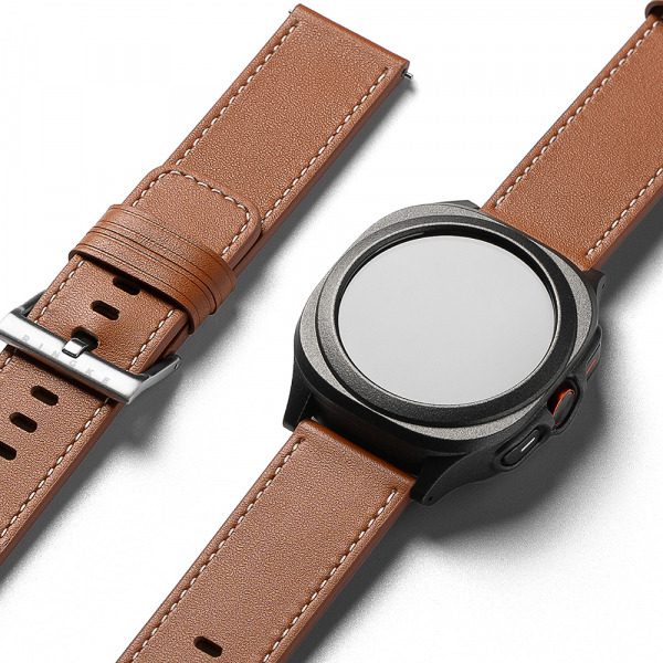 Curea Ringke One Basic Bold pentru Fossil Watch / Mobvoi Watch / Suunto Watch Series, 24mm, Maro