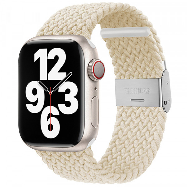 Curea Techsuit W032 pentru Apple Watch 41mm / 40mm / 38mm Series, Bej