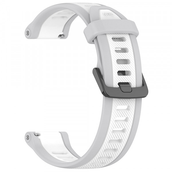 Curea Techsuit W053 pentru Huawei Watch / Xiaomi Watch Series, 22mm, Alba