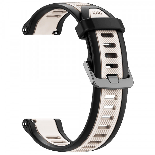 Curea Techsuit W053 pentru Huawei Watch / Garmin Watch Series, 18mm, Bej
