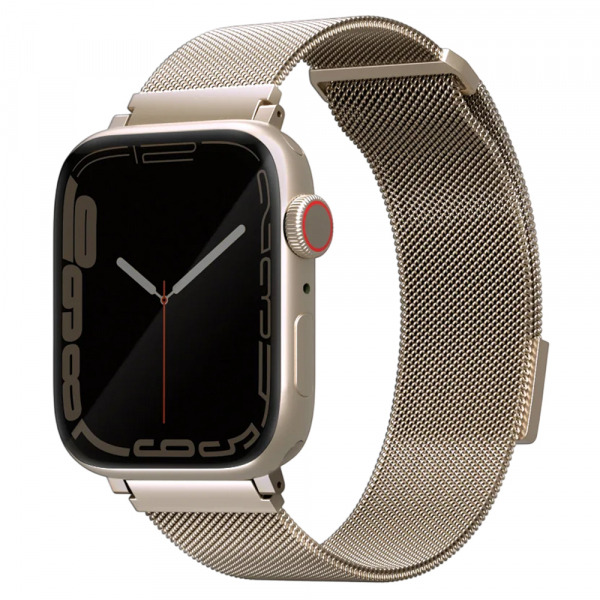 Curea UNIQ Dante pentru Apple Watch 42mm / 41mm / 40mm / 38 Series, Aurie