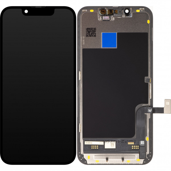 Display cu Touchscreen JK pentru Apple iPhone 13 mini, cu Rama, Versiune LCD In-Cell IC Movable, Negru