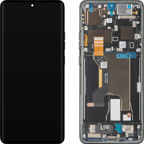Display cu Touchscreen Motorola Edge 50 Ultra, cu Rama, Negru (Forest Grey), Service Pack 5D68C24483