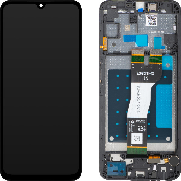 Display cu Touchscreen MP compatibil cu Samsung Galaxy A05s A057, cu Rama, Negru