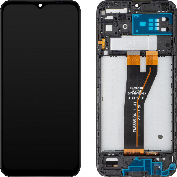 Display cu Touchscreen MP compatibil cu Samsung Galaxy M14 5G M146, cu Rama, Negru